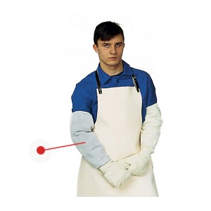 Manchette ambidextre en cuir cro&ucirc;te de croupon de bovin. MANCH45100C