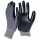 BUSTERSFLEX Gants 5 doigts, en nylon, paume enduite nitril gris, dos aéré. 
