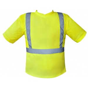 T shirt a&eacute;r&eacute; jaune