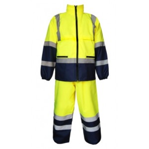 ENSEMBLE DE PLUIE Jaune /Marine