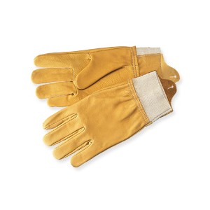 Gants 5 doigts, en bovin pleine fleur hydrofuge beige 1549EPABEI