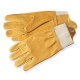 Gants 5 doigts, en bovin pleine fleur hydrofuge beige 1549EPABEI