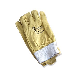 Gants 5 doigts, en cuir caprin pleine fleur hydrofuge beige 1579EPABEI